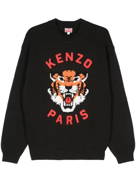 Pulover Kenzo cu dungi de tigru negru