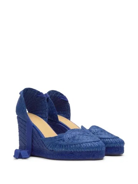 Éksarkú szív mintás espadrilles Castaner kék