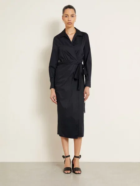 Max Mara Zavinovací Šaty Ottelia černá