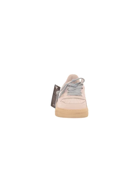 Sneakersy 4b12 skórzane różowe