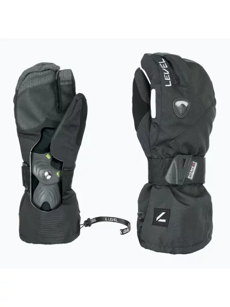Mănuși de schi pentru bărbați Level Fly Trigger black negru