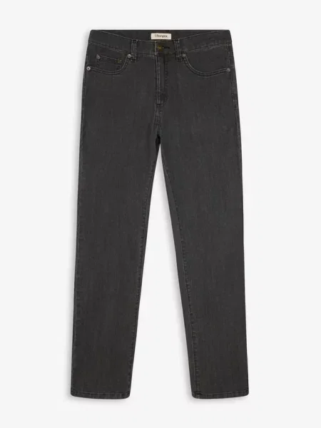 Jeansy classic fit straight czarne