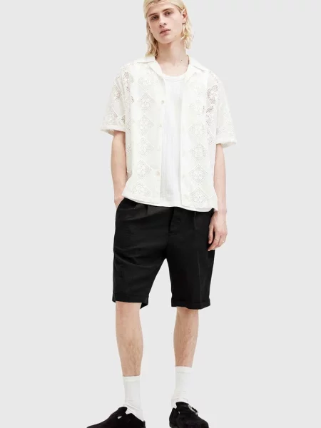 AllSaints pantaloni scurti din in ORA TALLIS negru