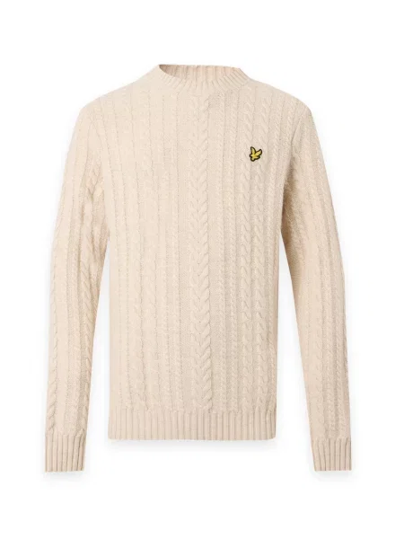 Lyle & Scott Pulover ecru/prljavo bijela