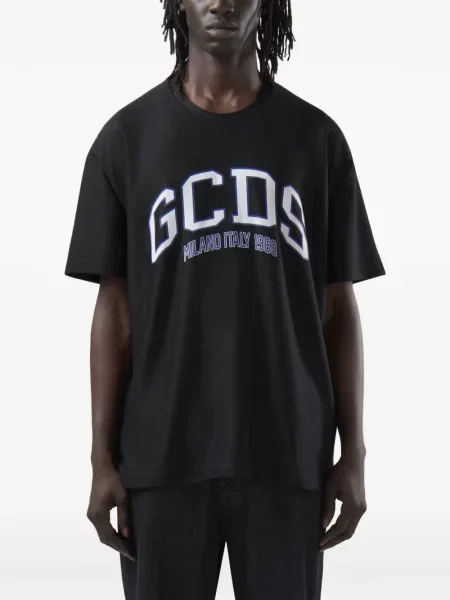 Tricou Gcds cu imagine plasă negru