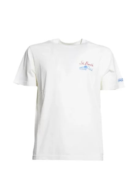 Tricou Mc2 Saint Barth cu imagine alb