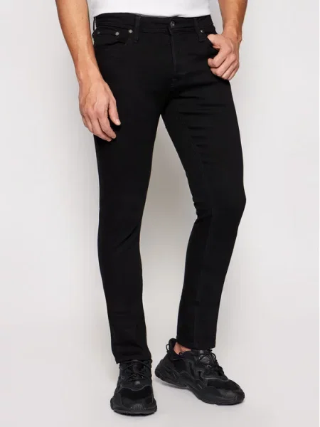 Jeansy o kroju slim fit z dodatkiem streczu Jack&jones czarne