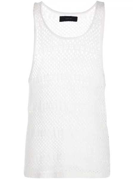 Vestă Amiri tricotate alb