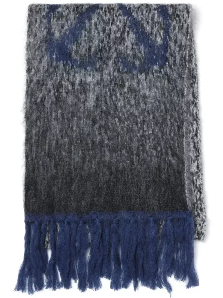 Fular Off-white de mohair alb