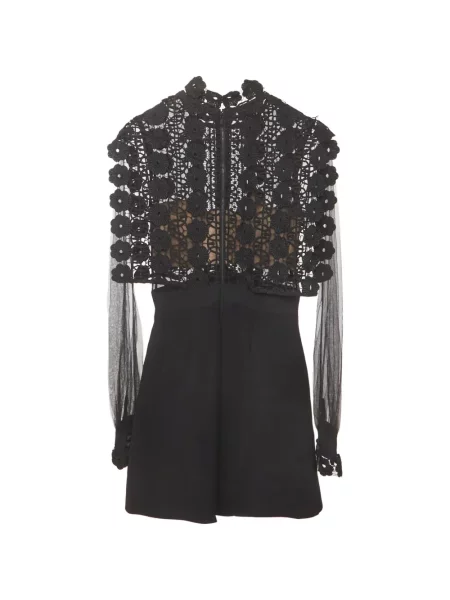 Rochie mini Self-portrait din tul negru