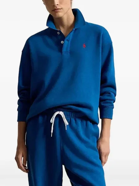 Gulerat pulover Polo Ralph Lauren cu autograf alergare verde