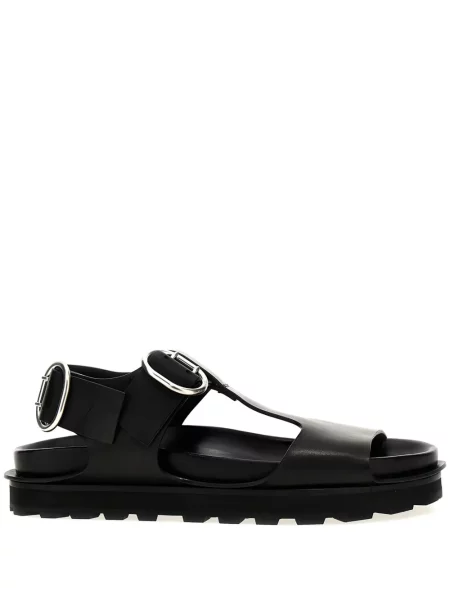 Sandale Jil Sander din piele negru