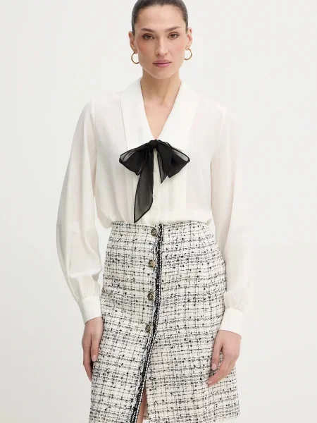 Luisa Spagnoli cămașă de matase Balda bej