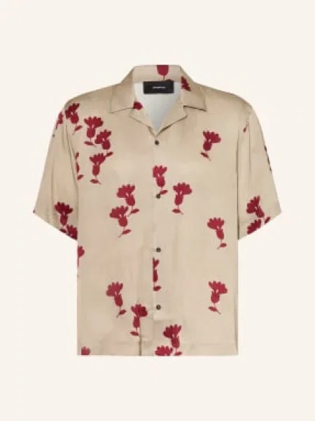 I'm Brian Letní Košile khaki / tmavě červená