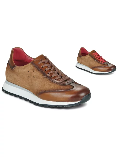 Pantofi Jeffery West din piele de căprioară maro