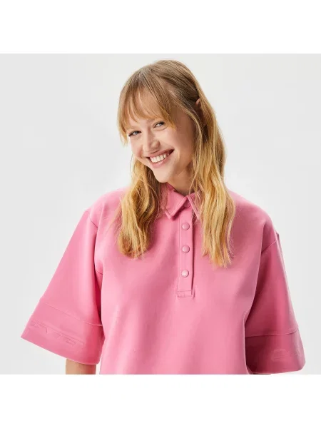 Lacoste Sukienki Lacoste różowa