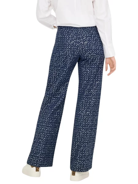 ONLY Szövet nadrág Evita Wide Leg sötétkék