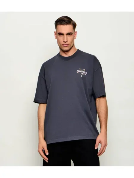 AllSaints Tricou PENTACLE | Oversize fit negru