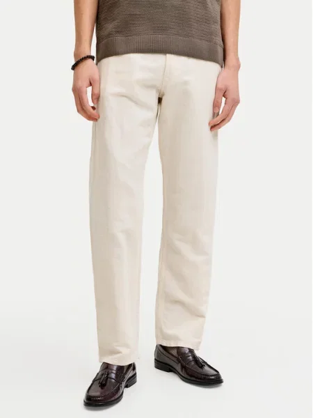 Jack & Jones Hlače iz tkanine Chris Svetlo bež