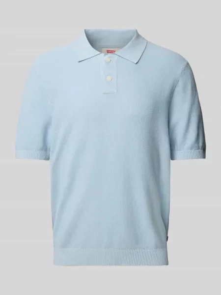 Levi's polo gładki niebieski