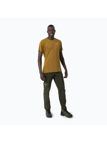 Softshellové kalhoty Salewa Puez DST Cargo green zelené