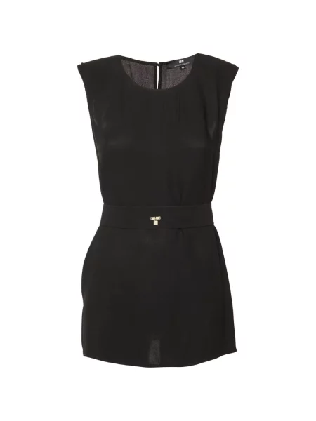 Cu centură top Elisabetta Franchi negru