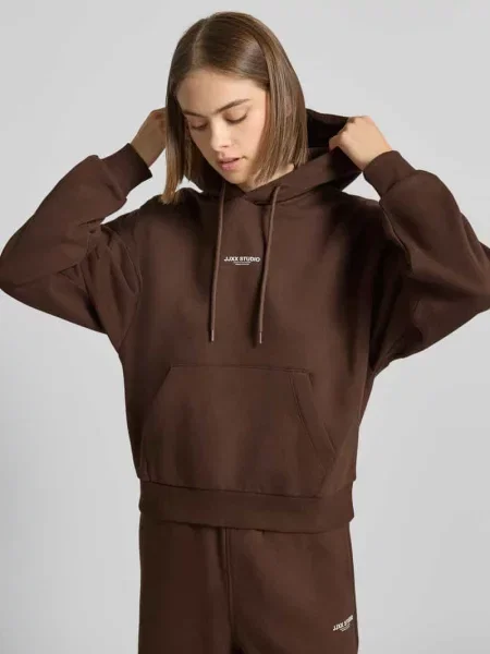 Bluza z kapturem i kieszenią kangurką model ‘STUDIO VESTERBRO’ Jjxx