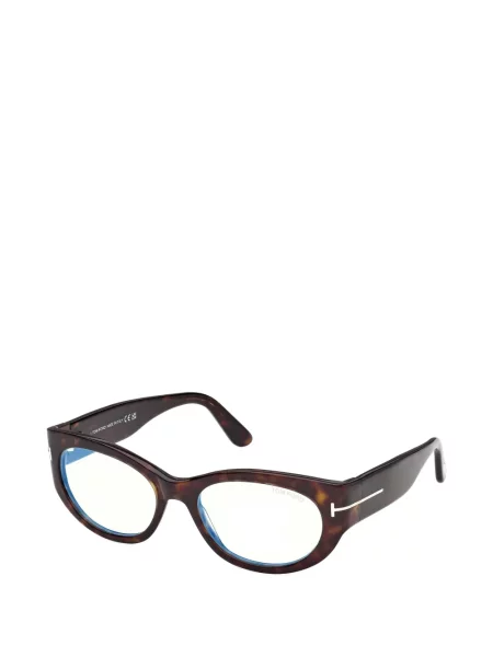Ochelari de soare rotunzi Tom Ford Eyewear maro