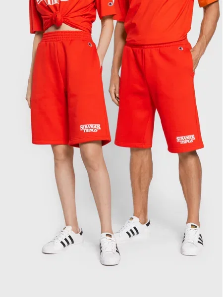 Champion Pantaloni scurți sport Unisex STRANGER THINGS roșu