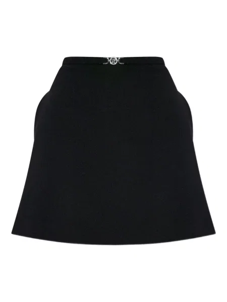 Fusta mini Versace cu cataramă negru