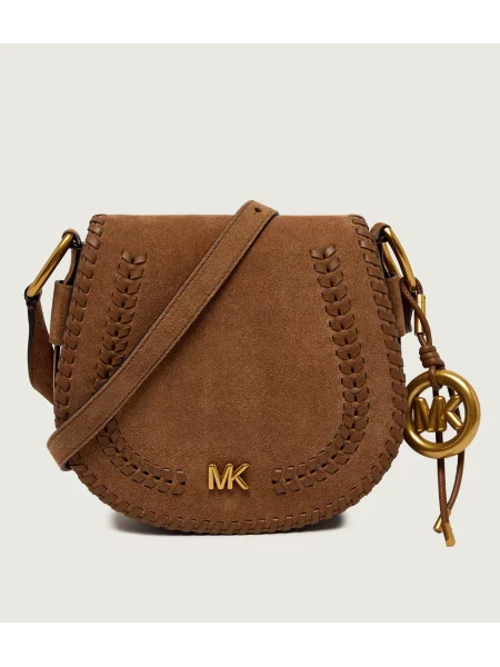 MICHAEL Michael Kors geantă de mana din piele întoarsă maro