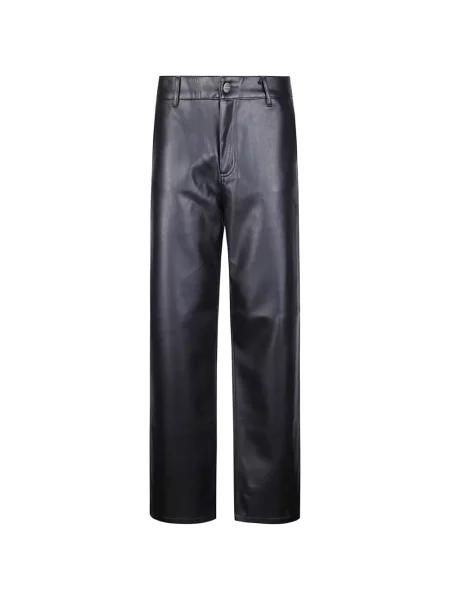 Pantaloni Carhartt Wip din piele negru