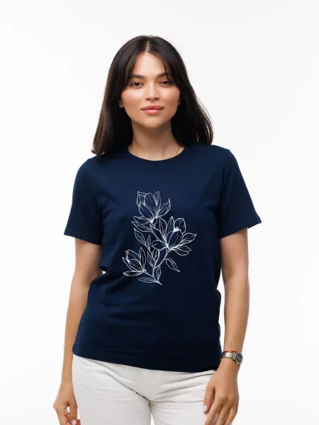 Футболка Наталюкс темно-синій синя