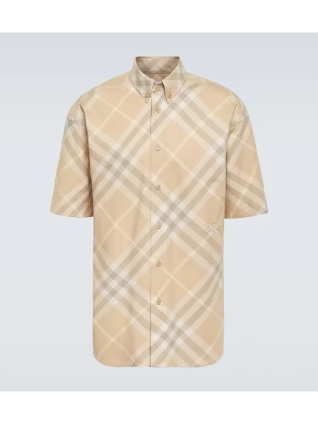 Kostkovaná košile Burberry béžová