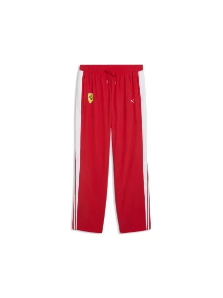 PUMA spodnie dresowe Scuderia Ferrari HP Replica Drivers Authentic Akcesoria S czerwony