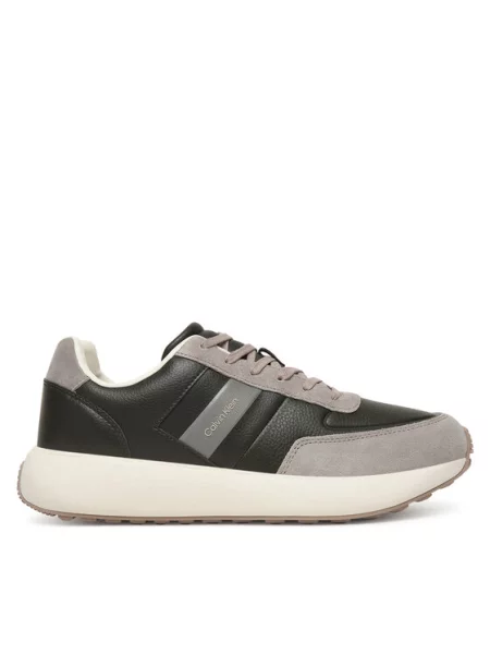 Superge Calvin Klein City Runner Laceup Tape Lth črna
