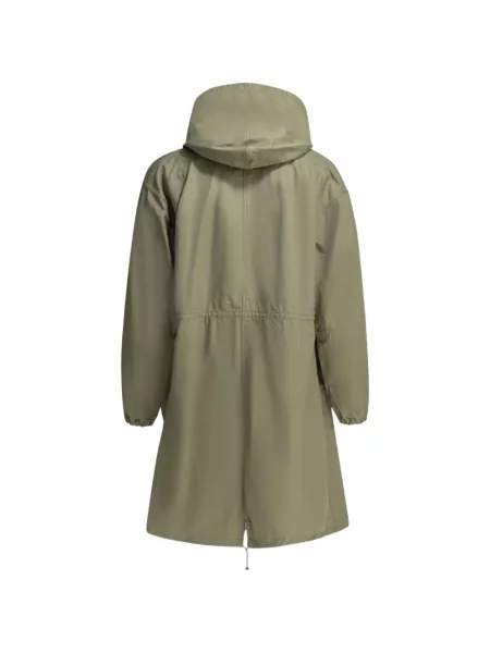 Палто Comme Des Garçons Homme с качулка с връзки зелено