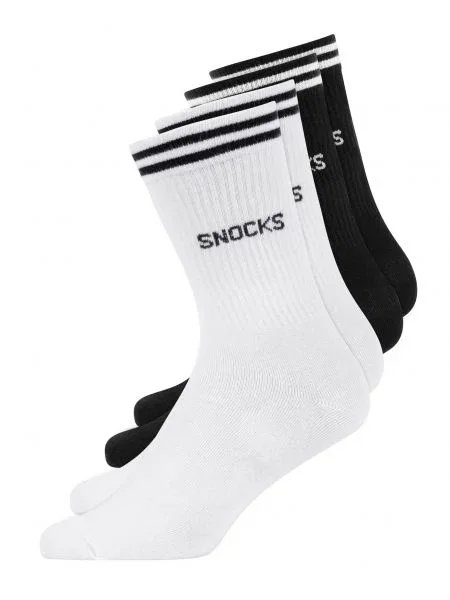 SNOCKS Športne nogavice črna bela