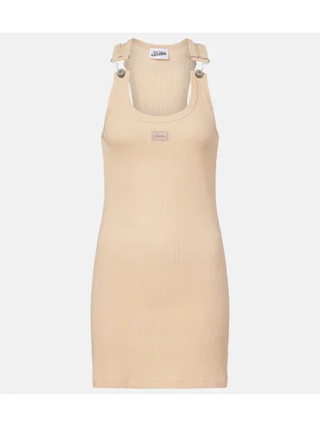 Rochie Jean Paul Gaultier tricotate bej