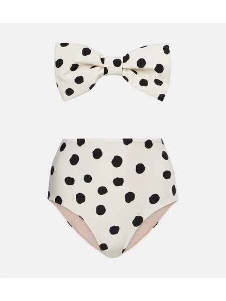 Bikini Adriana Degreas z wysoką talią biały