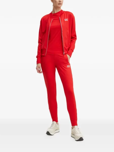 Kerek nyakú póló Ea7 Emporio Armani piros