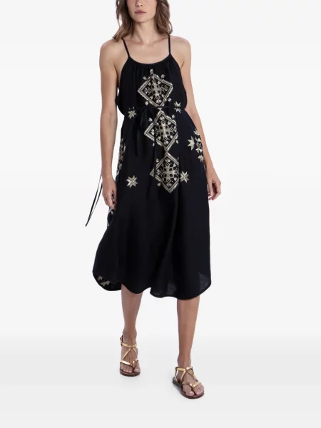 Cu centură rochie Greek Archaic Kori negru