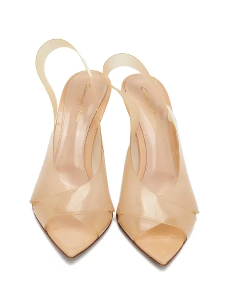Sandale Gianvito Rossi slingback alb