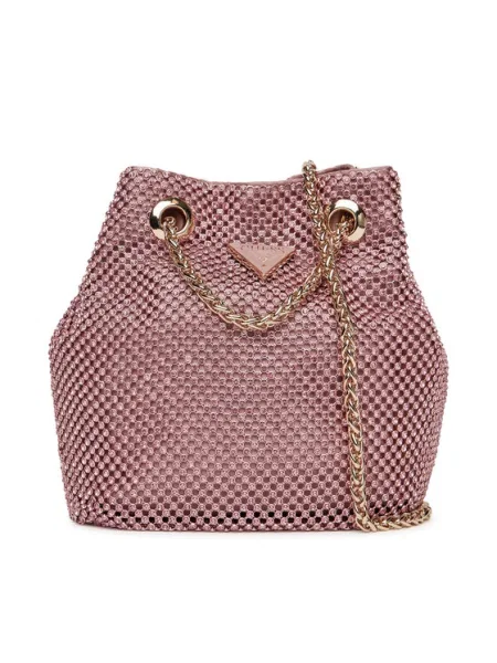 Guess Дамска чанта Zalina Mini розов