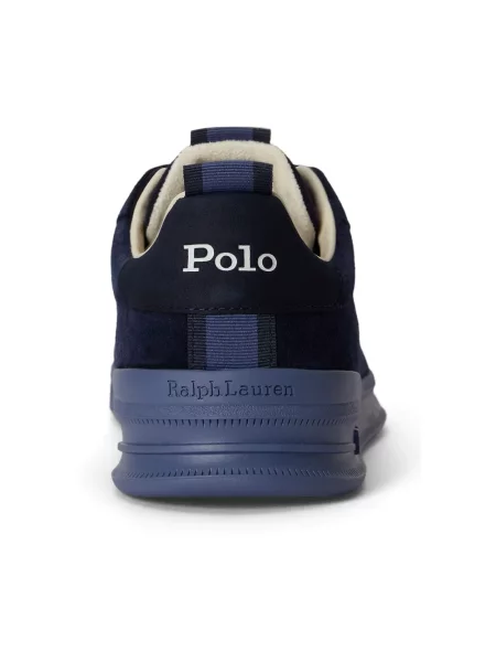 Sneakersy Polo Ralph Lauren skórzane niebieskie