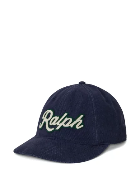 Șapcă Polo Ralph Lauren cu model herringbone din țesătură twill cu imagine albastru