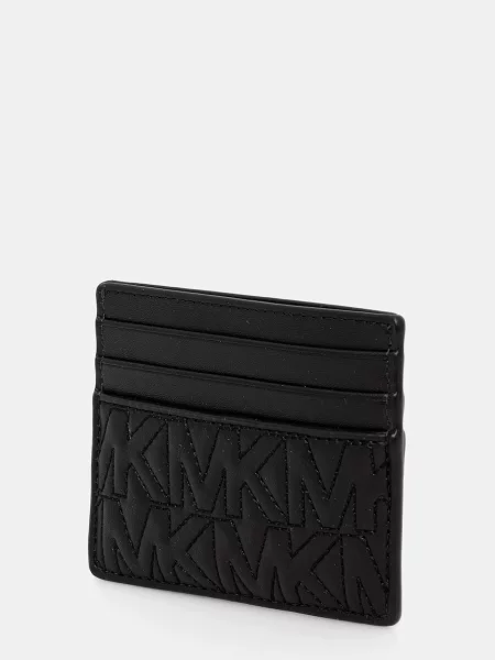 Usnjen etui za kartice Michael Kors črna