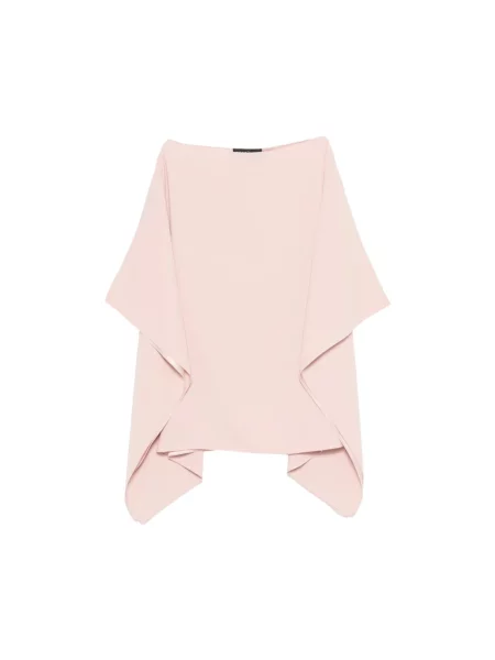 Bluzka Gianluca Capannolo z krótkim rękawem z dekoltem w łódkę różowa
