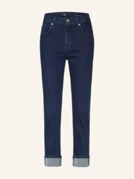 7 For All Mankind Jeansy Skinny Relaxed Skinny blau