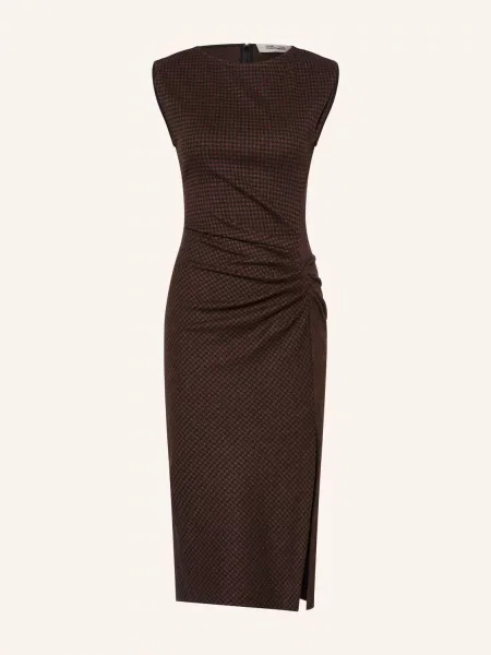Diane Von Furstenberg Jerseyové Šaty Andie hnědá černá